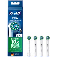 Procter & Gamble CrossAction 4 pz Bianco, Testina bianco, 4 pz, Bianco, 3 mese(i), Oral-B, 221 mm, 62 mm