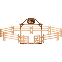 Schleich HORSE CLUB 42434 accessorio per miniature giocattolo Recinzione per personaggio giocattolo, Gioco figura Recinzione per personaggio giocattolo, 5 anno/i, Horse Stable, Horses, Beige, Marrone
