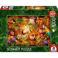Schmidt Spiele Fiori, pelliccia e piume, Puzzle 
