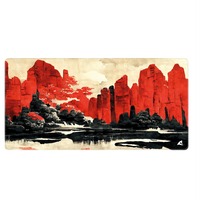 Sharkoon SKILLER SGP40 D11, Gioco mouse pad rosso/multi colorata