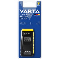 Varta 891101401 tester per batterie Nero, Giallo Nero, 9v, Stilo AA, Mini Stilo AAA, AAAA, C, D, 9 V, Nero, Giallo
