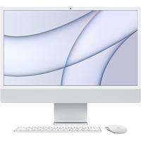 Apple iMac Apple M 61 cm (24") 4480 x 2520 Pixel 8 GB 512 GB SSD PC All-in-one macOS Big Sur Wi-Fi 6 (802.11ax) Argento argento, 61 cm (24"), 4.5K Ultra HD, Apple M, 8 GB, 512 GB, macOS Big Sur