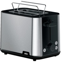 Braun HT 1510 BK, Tostapane accaio/Nero