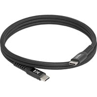 DeLOCK Cavo USB-C 2.0 con rivestimento tessile magnetico Nero