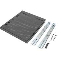 Digitus Ripiano estraibile per armadi da 483 mm (19"), Il vano inferiore grigio, Nero, 25 kg, 1U, Turchia, 48,3 cm (19"), 490 mm