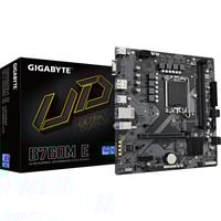 GIGABYTE B760M E Scheda madre - Supporta CPU Intel Core 14ª generazione, VRM a 6+1+1 fasi, fino a 7200 MHz DDR5 (OC), 2xPCIe 4.0 M.2, LAN 1 GbE, USB 3.2 Gen 1 VRM a 6+1+1 fasi, fino a 7200 MHz DDR5 (OC), 2xPCIe 4.0 M.2, LAN 1 GbE, USB 3.2 Gen 1, Intel, LGA 1700, Intel® Celeron®, Intel Core i3 12th Gen, Intel Core i3 13th Gen, Intel Core i3 14th Gen, Intel..., LGA 1700, DDR5-SDRAM, 128 GB