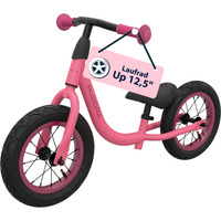 HUDORA Bicicletta senza pedali Up 12,5", Girante fucsia