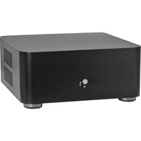 Inter-Tech A80 Small Form Factor (SFF) Nero 60 W, Case HTPC Nero, Small Form Factor (SFF), PC, Nero, ITX, Alluminio, 4 cm