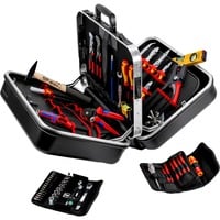 KNIPEX Valigetta per attrezzi "BIG Twin Move" Elektro, 63 pezzi, Set di strumenti Nero