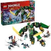 LEGO NINJAGO 71845 2in1 Jet Mech di Lloyd, Action Figure Trasformabile in Aereo Giocattolo con 5 Minifigure, Idea Regalo 9+, Giochi di costruzione Action Figure Trasformabile in Aereo Giocattolo con 5 Minifigure, Idea Regalo 9+, Set da costruzione, 9 anno/i, Plastica, 1112 pz, 1,28 kg