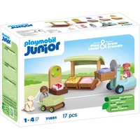 PLAYMOBIL Junior: Banco biologico e carrello elevatore, Giochi di costruzione 