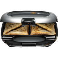 Rommelsbacher Sandwich maker ST 1000, Creatore del panino Nero/Argento