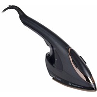 Russell Hobbs Steam Genie 2 in 1 Spazzola a Vapore, Ferro da stiro blu scuro/Champagne