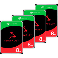 Seagate IronWolf NAS 4 x 8 TB Bundle, Hard-disk 