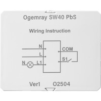 Shelly PbS Ogemray Smart Relay 25A, Relè bianco