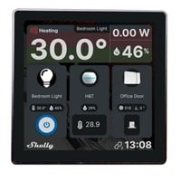 Shelly Wall Display, Pannello di controllo Nero