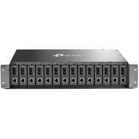TP-Link TL-MC1400 V3 telaio dell'apparecchiatura di rete 2U, Housing grigio, 100-240V, 50 - 60 Hz, 9.5 V, 0 - 40 °C, -40 - 70 °C, 10 - 90%, Vendita al dettaglio