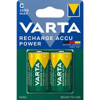 VARTA -56714B Batterie per uso domestico, Batteria Batteria ricaricabile, C, Nichel-Metallo Idruro (NiMH), 1,2 V, 2 pz, 3000 mAh