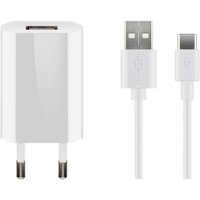 goobay Set di ricarica USB-C 5 watt, Caricabatterie bianco