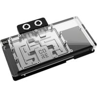 Alphacool Core RX 9070 XT Aorus Elite, Raffreddamento ad acqua trasparente/cromo