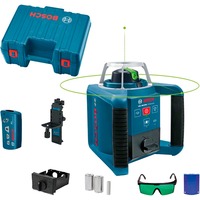 Bosch 0 601 061 700 livello laser Livella lineare 300 m 532 nm (< 5 mW), Laser rotante blu, 300 m, 0,1 mm/m, 5°, 600 Giri/min, Verde, 3R