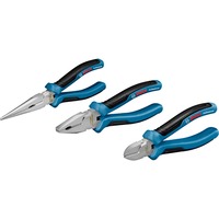 Bosch 1 600 A01 6BG pinza Set di pinze, Set pinze blu/Nero, Set di pinze, Acciaio al cromo vanadio, Gomma
