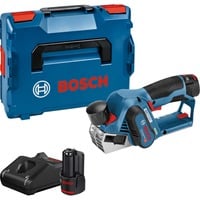 Bosch GHO 12V-20 Professional Nero, Blu, Rosso 14500 Giri/min, Aereo elettrico blu/Nero, Nero, Blu, Rosso, 14500 Giri/min, 5,6 cm, 1,7 cm, 2,5 m/s², Batteria