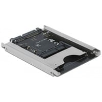 DeLOCK 91753 lettore di schede SATA Interno Grigio CFast, Grigio, 6 Mbit/s, SATA, 70 mm, 100 mm