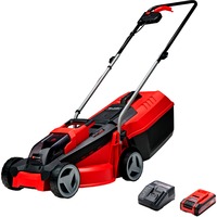 EINHELL GE-CM 18/30 Li (1x3,0Ah) Tagliaerba a spinta Batteria Nero, Rosso, Rasaerba rosso/Nero, 0Ah), Tagliaerba a spinta, 150 m², 30 cm, 3 cm, 7 cm, Lame a cilindro