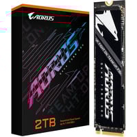 GIGABYTE AORUS Gen4 7300 2 TB M.2 PCI Express 4.0 NVMe 3D TLC NAND, Disco a stato solido Nero, 2 TB, M.2, 7300 MB/s