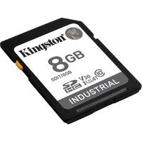 Kingston Industrial 8 GB SDHC, Scheda di memoria Nero