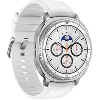Samsung Galaxy Watch8 Classic 3,3 cm (1.3") AMOLED 46 mm Digitale 438 x 438 Pixel Touch screen Argento Wi-Fi GPS (satellitare), Smartwatch bianco, 3,3 cm (1.3"), AMOLED, Touch screen, 64 GB, GPS (satellitare), 63,5 g