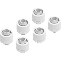 Alphacool Eiszapfen 16/10mm raccordo avvitabile G1/4 - White Sixpack, Connessione bianco
