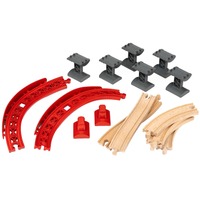 BRIO World Pacchetto binari Montagna e Valle, Ferrovia legno/Rosso