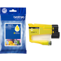 Brother LC527Y cartuccia d'inchiostro 1 pz Originale Giallo Giallo, Inchiostro a base di pigmento, 1 pz, 900 pagine, Confezione singola