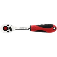 GEDORE Cricchetto reversibile 2K rosso 1/4", Pistola rosso/Nero