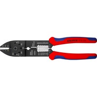 KNIPEX 97 21 215 pinza Crimpatrice rosso/Blu, Crimpatrice, Acciaio, Plastica, Blu/Rosso, 23 cm, 224 g