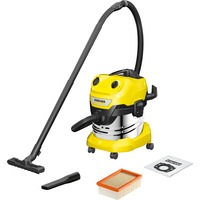 Kärcher WD 4 SV-20, Aspira bagnato / asciutto giallo/in acciaio inox