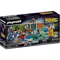 PLAYMOBIL Back to the Future Part II Hoverboard Chase Polizia, 5 anno/i, Multicolore, Plastica