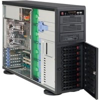 Supermicro CSE-743AC-1K26B-SQ computer case Full Tower Nero 1200 W, Housing Nero, Full Tower, Server, Nero, ATX, EATX, micro ATX, 4U, Ventola estrattore fumi, HDD, Rete, Potenza