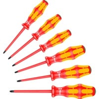 Wera 167 i/6 Set di cacciaviti Kraftform Plus Serie 100, VDE, Cacciavite rosso/Giallo