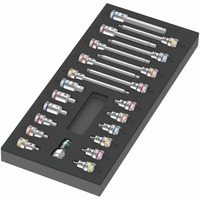 Wera Inserto in schiuma Zyklop B 3/8" set di bussole a punta 1, 22 pezzi, Set di strumenti Nero/grigio