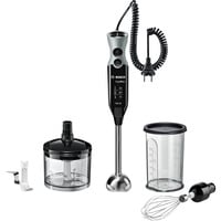 Bosch MSM67170 Frullatore a immersione ErgoMixx 750 W Nero Nero/grigio, Frullatore ad immersione, Funzione PULSE, Tritaghiaccio, 750 W, Nero, Argento