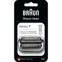 Braun Series 7 73s accessorio per rasoio elettrico Testina per rasatura, Testina di rasatura argento, Testina per rasatura, 1 testina/e, Argento, 18 mese(i), Germania, Braun
