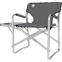 Coleman Aluminium Deck Chair with Table, Sedia grigio