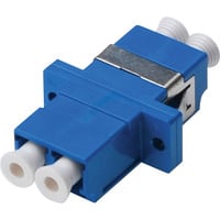 Digitus Accoppiatore fibra ottica, duplex, presa LC > LC, modalità singola OS2, Frizione blu