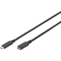 Digitus Cavo di prolunga USB 2.0, connettore USB-C > presa USB-C Nero