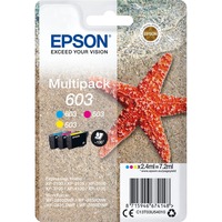 Epson Multipack 3-colours 603 Ink Resa standard, 2,4 ml, 130 pagine, 1 pz, Confezione multipla