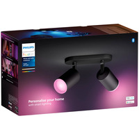 Philips Hue White & Color Ambiance Fugato Spot Doppio, Lampada Nero