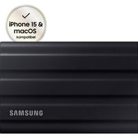 Samsung Portable SSD T7 Shield USB 3.2 4TB, Disco a stato solido Nero, 4 TB, USB tipo-C, 3.2 Gen 2 (3.1 Gen 2), 1050 MB/s, Protezione della password, Nero